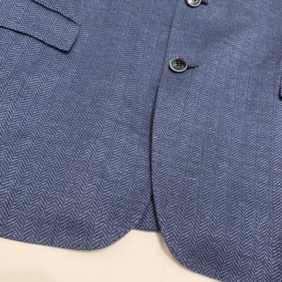 Brooks Brothers 1818 Regent Dondi Jersey Herringbone Soft Linen blend blazer 45R - Picture 7 of 11